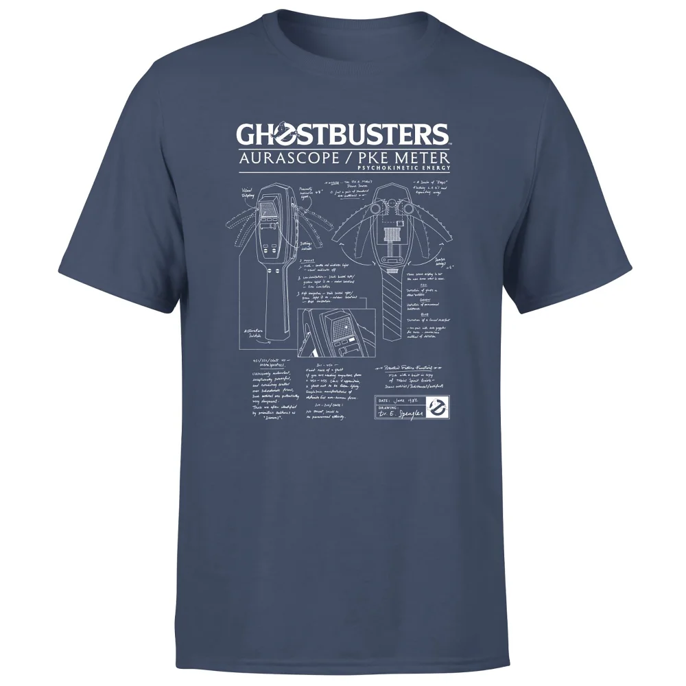 Ghostbusters PKE Schematic Unisex T-Shirt - Navy - S Bild 1