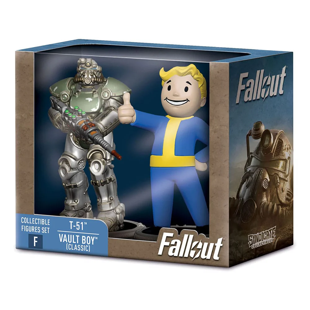 Fallout Mini Figures 2-Pack Set F Raider & Vault Boy (Strong) 7 cm Bild 1