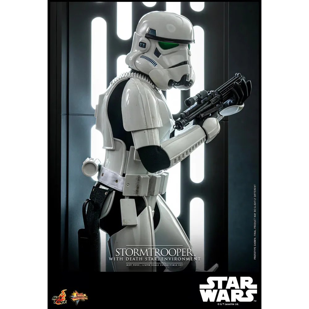 Hot Toys 1:6 Scale Star Wars Stormtrooper with Death Star Environment Statue Bild 1