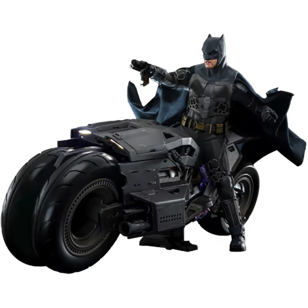 Hot Toys 1:6 Scale DC Comics The Flash Movie Batman and Batcycle Statue Bild 1