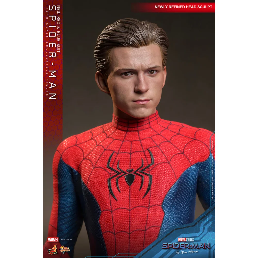 Hot Toys 1:6 Scale Marvel Spider-Man: No Way Home Spider-Man New Red And Blue Suit Statue Bild 1