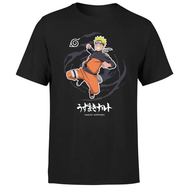 Naruto Jump Unisex T-Shirt - Black