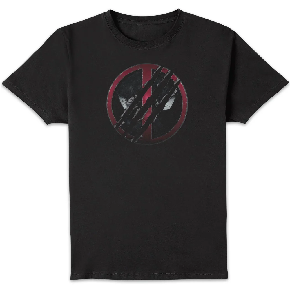 Deadpool & Wolverine Logo Unisex T-Shirt - Black - XS Bild 1