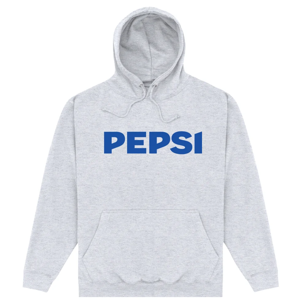 Pepsi Co. Text Logo Hoodie - Grey - S Bild 1