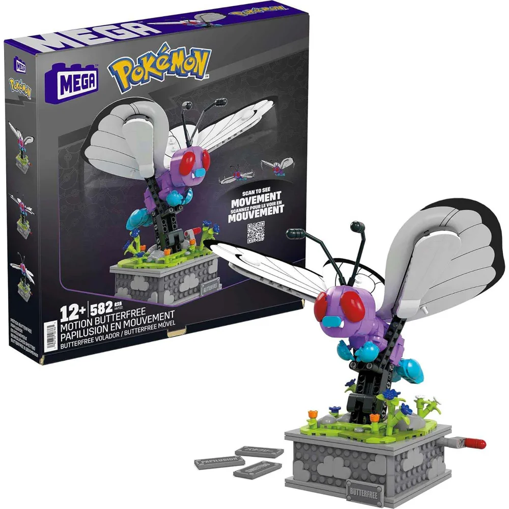 Mattel Pokemon Mega Construx Construction Set Motion Butterfree Bild 1