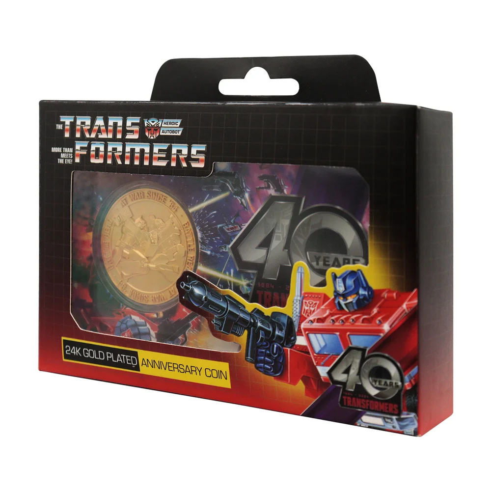 Transformers 40th Anniversary 24k Gold Plated Coin Bild 1