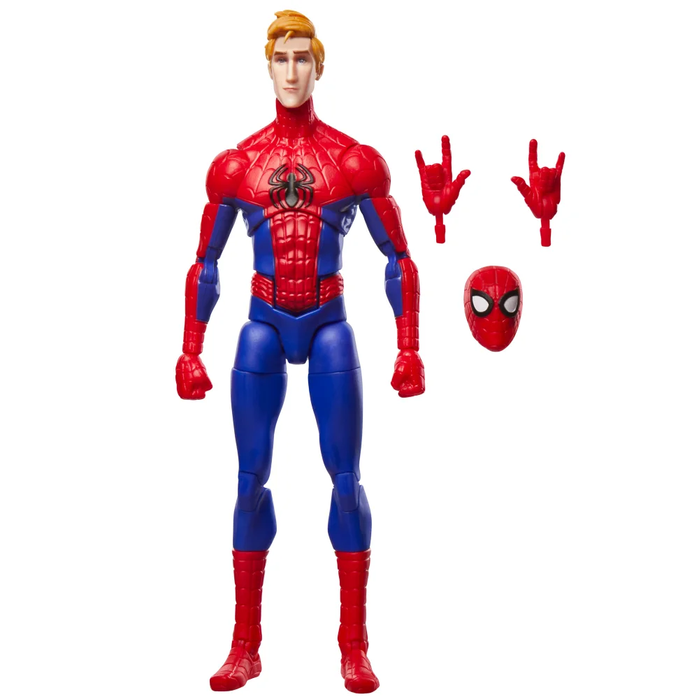 Hasbro Marvel Legends Series Peter Parker, Spider-Man: Into the Spider-Verse Collectible Action Figure (6”) Bild 1