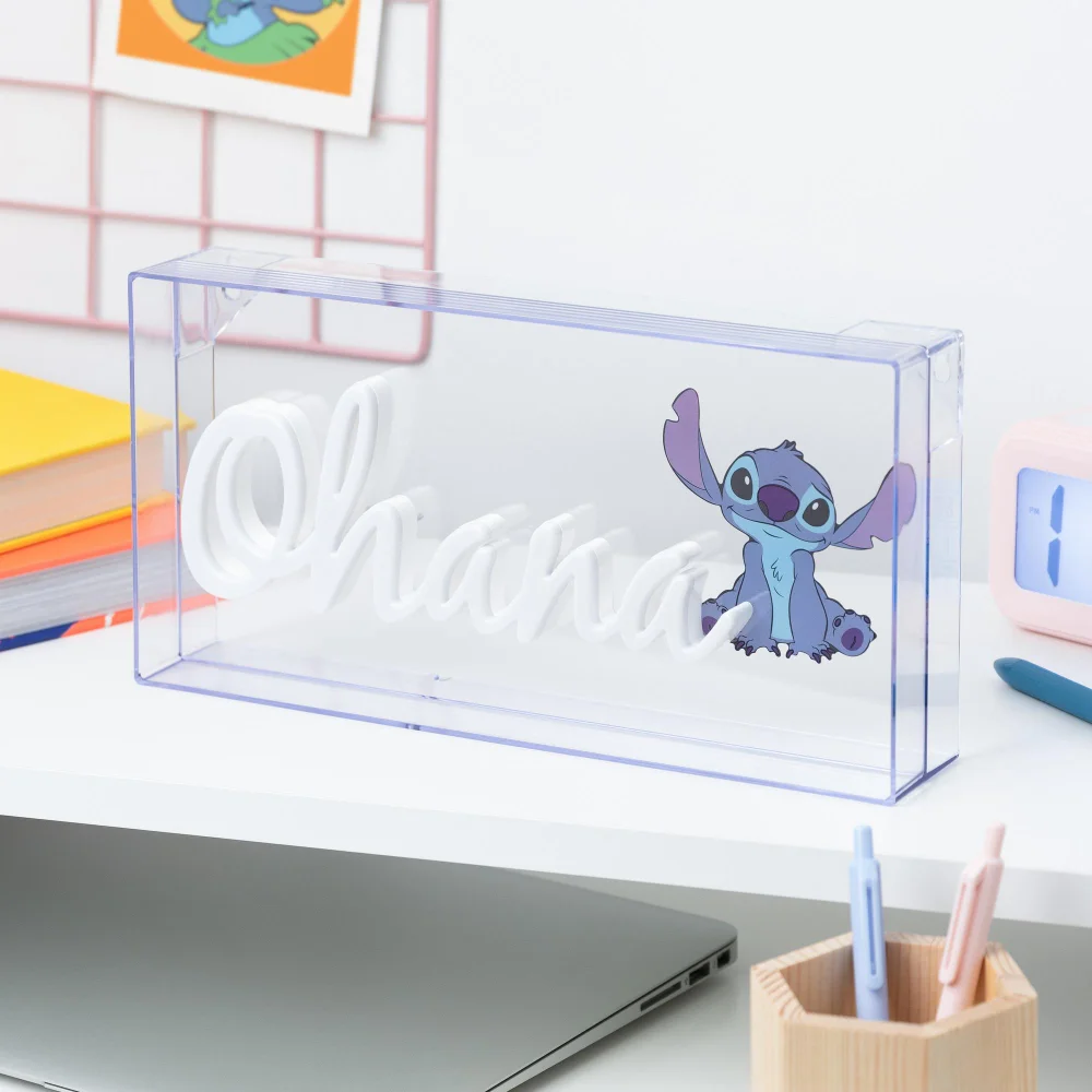 Stitch Ohana LED Neon Light Bild 1