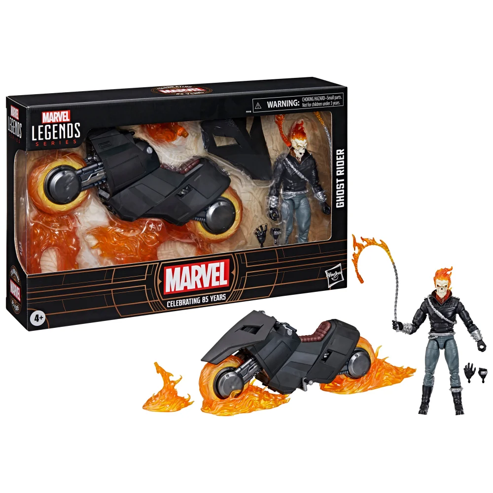 Hasbro Marvel Legends Series Ghost Rider, 6" Comics Collectible Action Figure with Motorcycle Bild 1