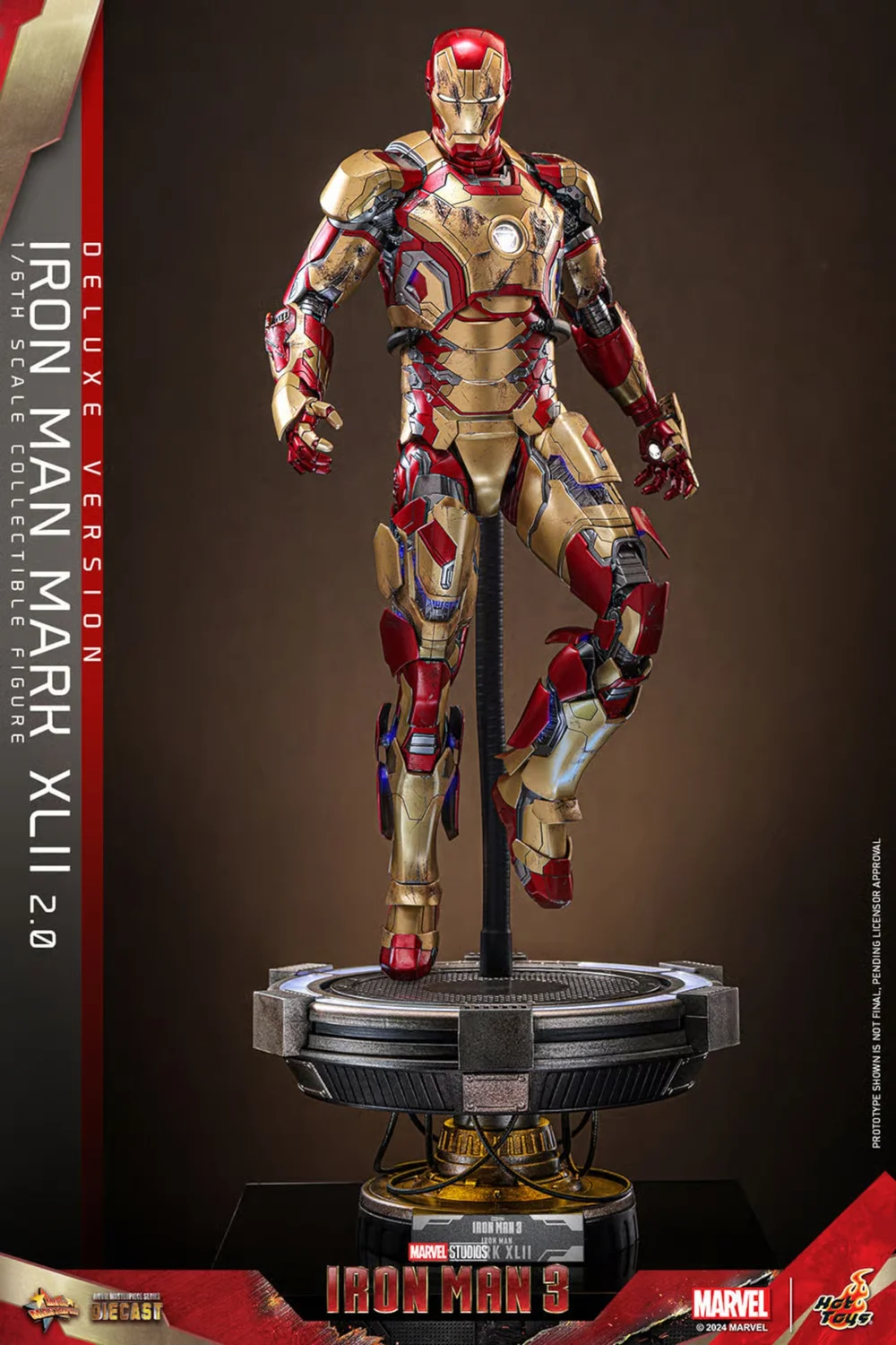 Hot Toys Marvel 1:6 Scale Iron Man Mark XLII 2.0 Deluxe Edition Statue Bild 1