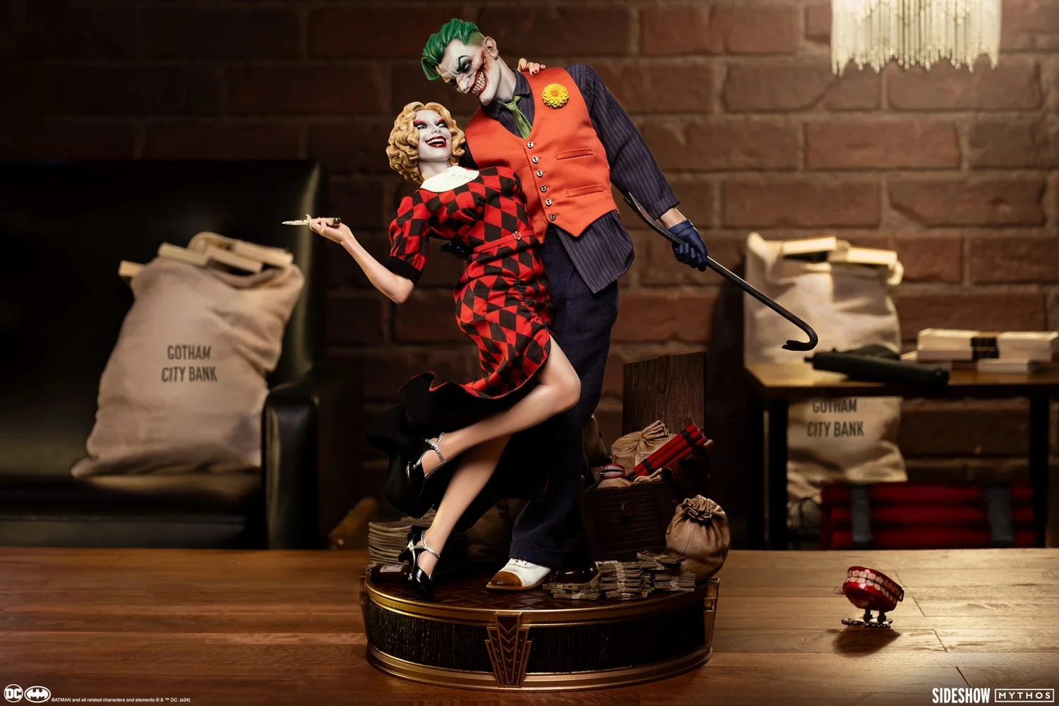 Sideshow DC Comics The Joker and Harley Quinn: Lawless Love Diorama Bild 1