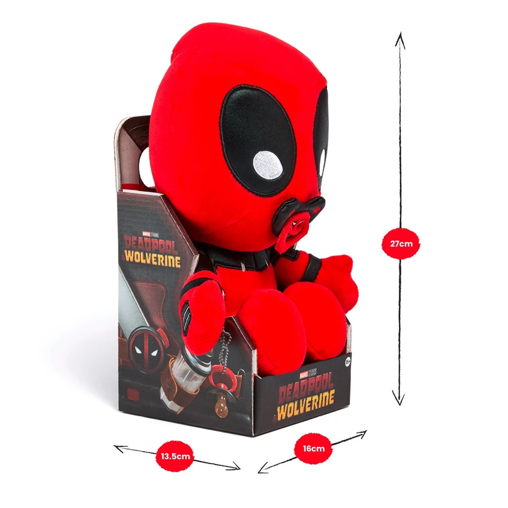 Disney Marvel Deadpool vs Wolverine Babypool 25cm Soft Toy Bild 1