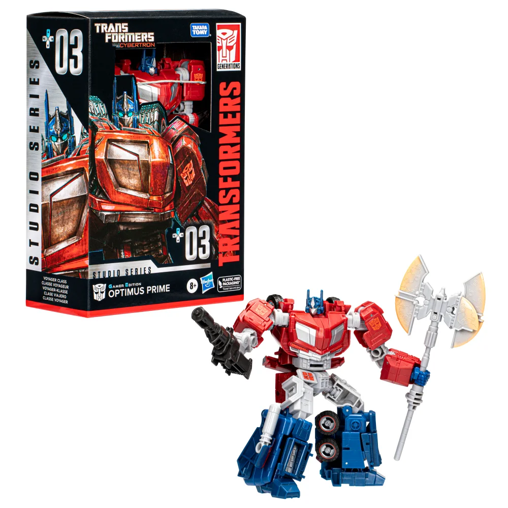Hasbro Transformers Studio Series Voyager 03 Gamer Edition Optimus Prime Converting Action Figure 6.5") Bild 1
