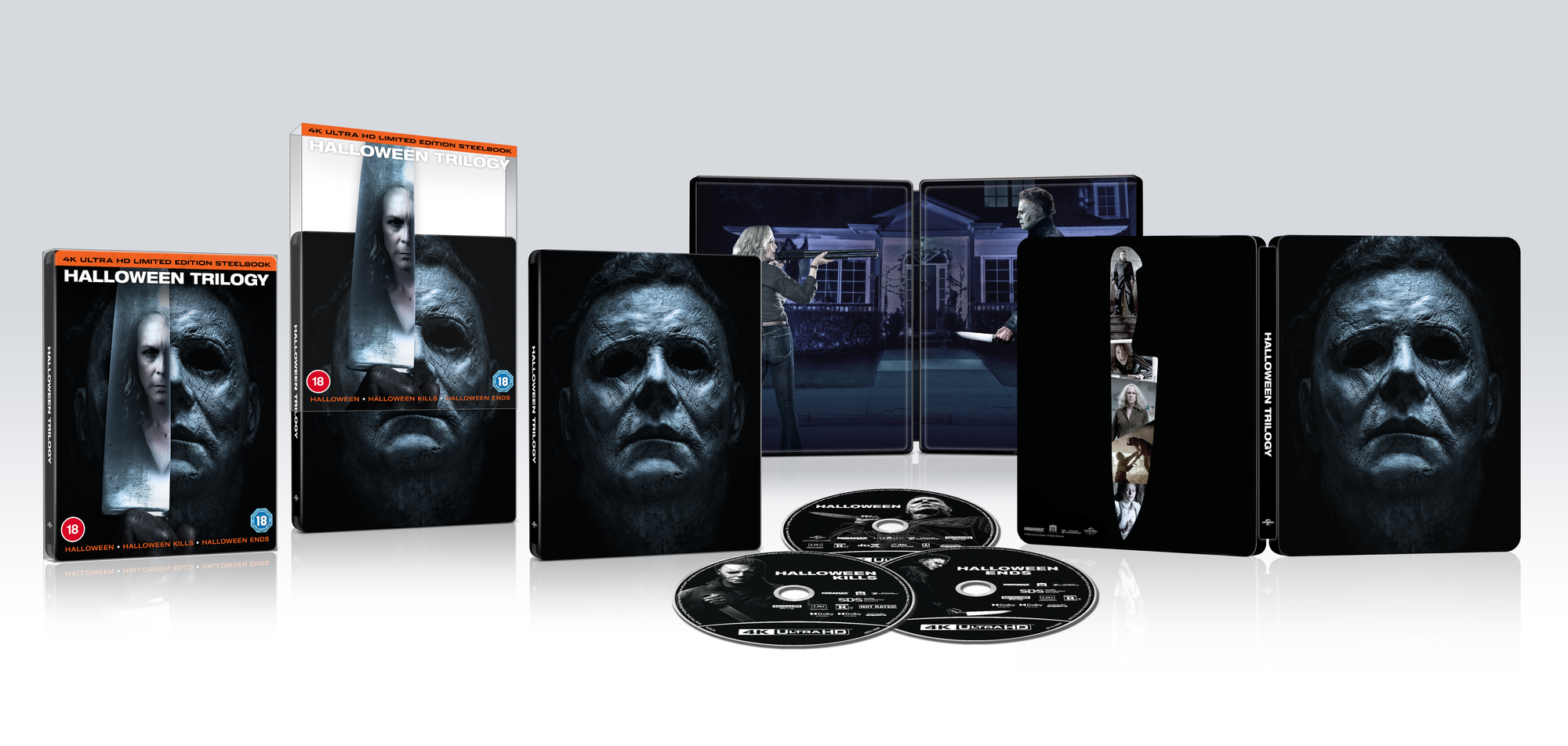 Halloween Trilogy UK Exclusive 4K Ultra HD Steelbook (With Slipcase) Bild 1