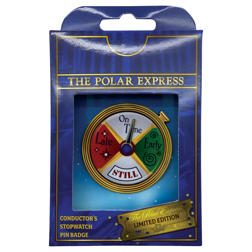 The Polar Express Conductor's Stopwatch Spinning Pin Badge Bild 1