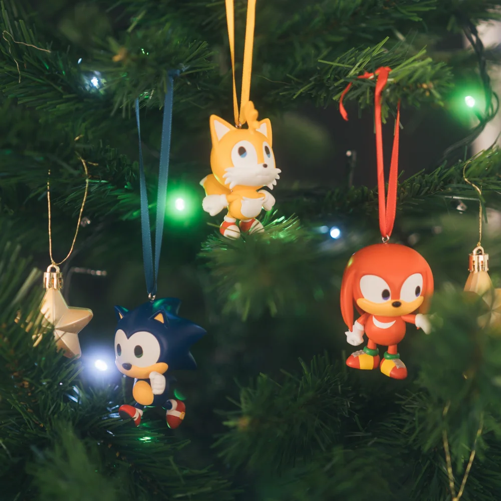 Sonic The Hedgehog Set Of 3 Christmas Ornaments Bild 1