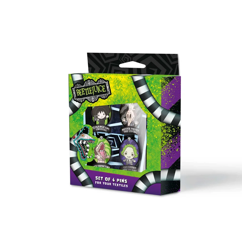 Beetlejuice Set Of 4 Pins Bild 1