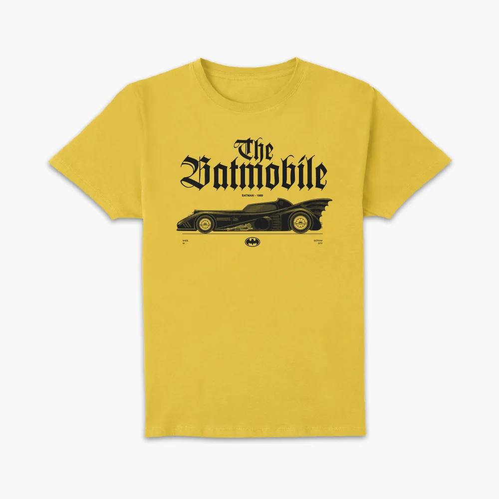 BATMAN Batmobile Profile Lt Unisex T-Shirt - Yellow - S Bild 1