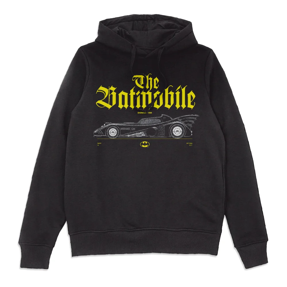 BATMAN Batmobile Profile Hoodie - Black - S Bild 1