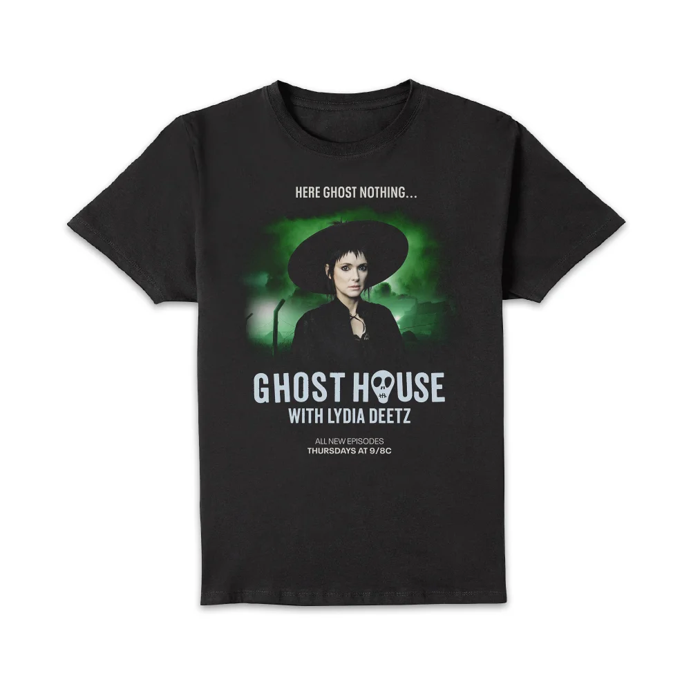 Beetlejuice Ghost House With Lydia Deetz Unisex T-Shirt - Black - S Bild 1