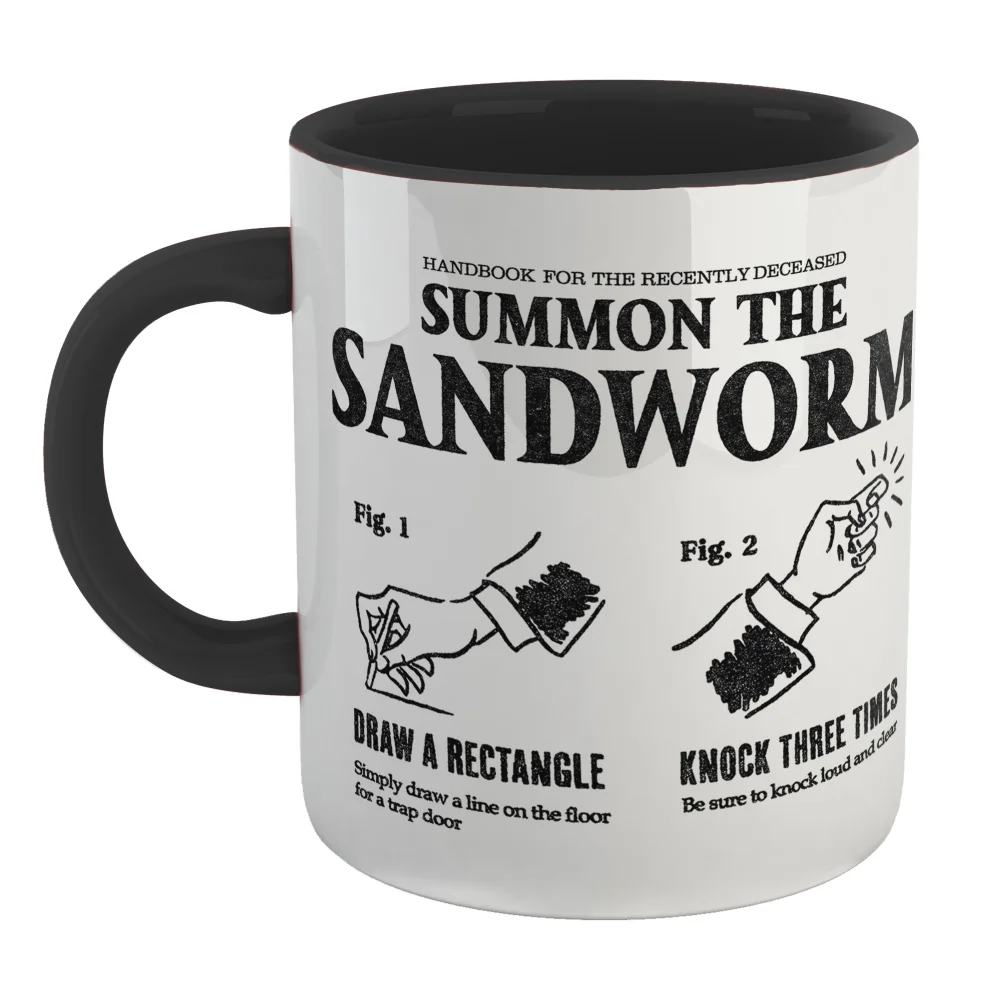 Beetlejuice Sandworm Instructional Mug - Black Bild 1