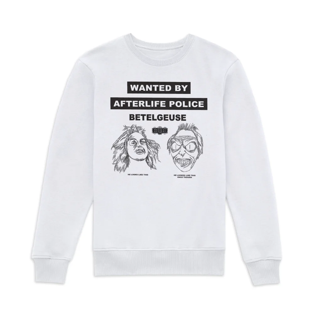 Beetlejuice Wanted Poster Sweatshirt - White - XS Bild 1