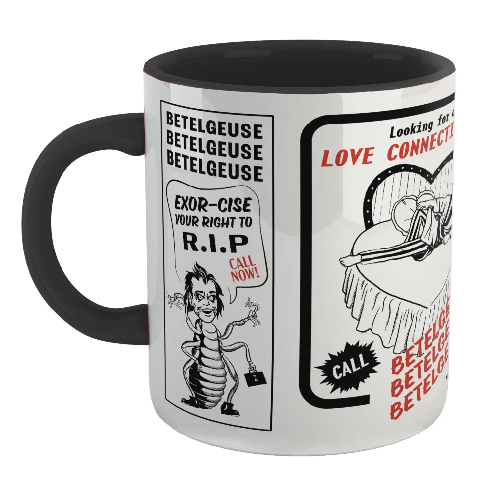 Beetlejuice Call Now Mug - Black Bild 1