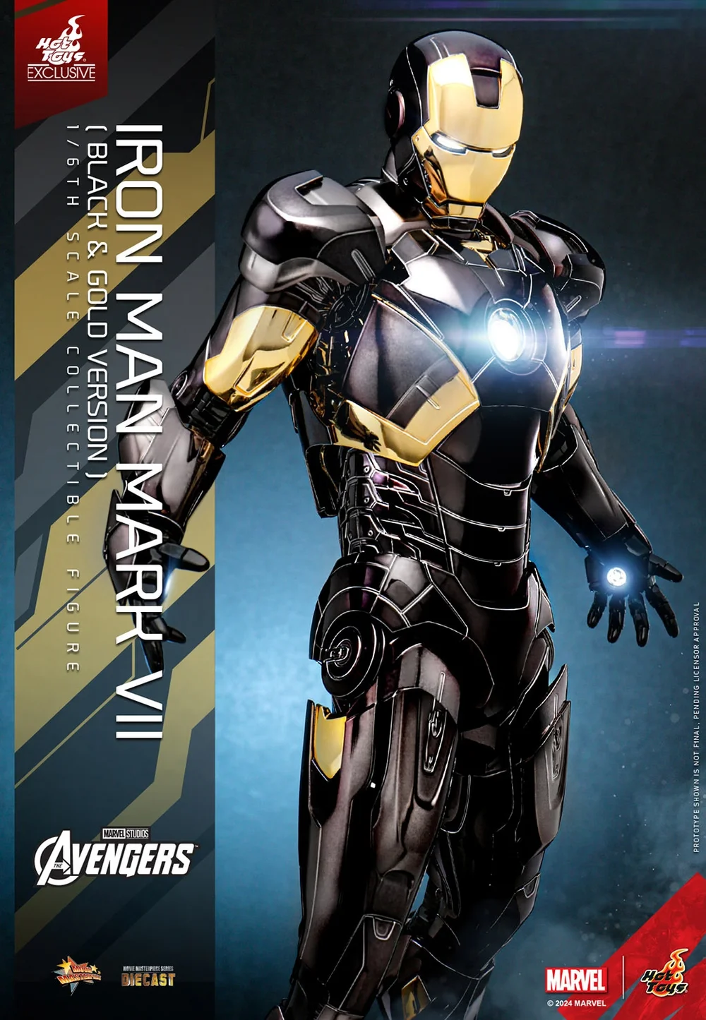 Hot Toys 1/6th Scale Iron Man Mark VII (Black & Gold Version) Limited Edition Statue Bild 1
