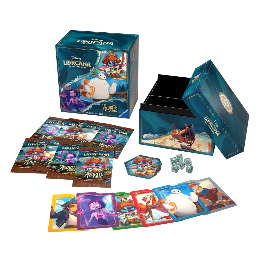 Disney Lorcana Trading Card Game Azurite Sea Illumineer's Trove Set Bild 1