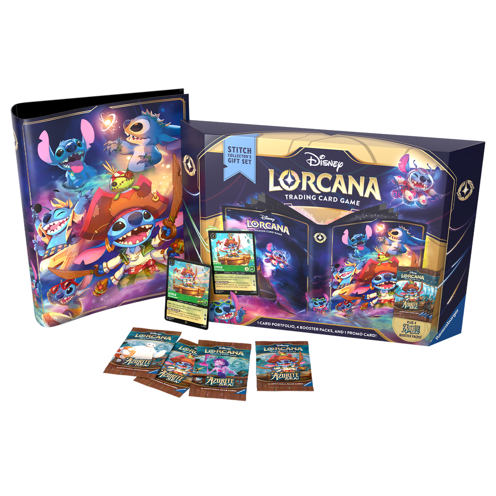 Disney Lorcana Trading Card Game Azurite Sea Stitch Collectors Gift Set Bild 1