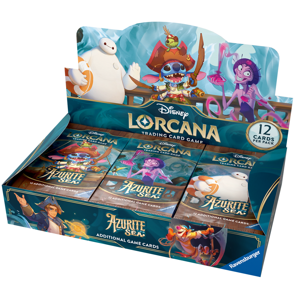 Disney Lorcana Trading Card Game Azurite Sea Booster Packs CDU (24 Packs) Bild 1
