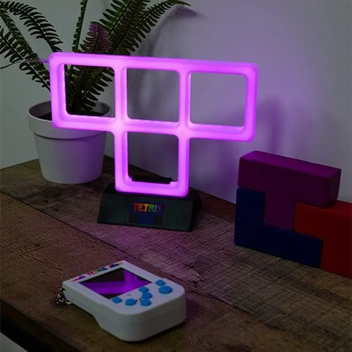 Tetris Neon Light Purple Bild 1