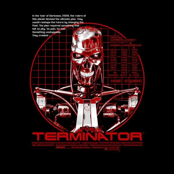 The Terminator Target Acquired Hoodie - Black