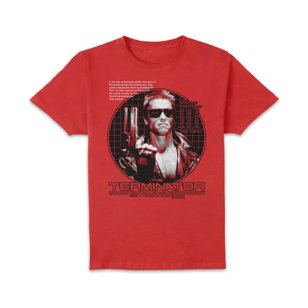 The Terminator Target Acquired Unisex T-Shirt - Red - XL Bild 1