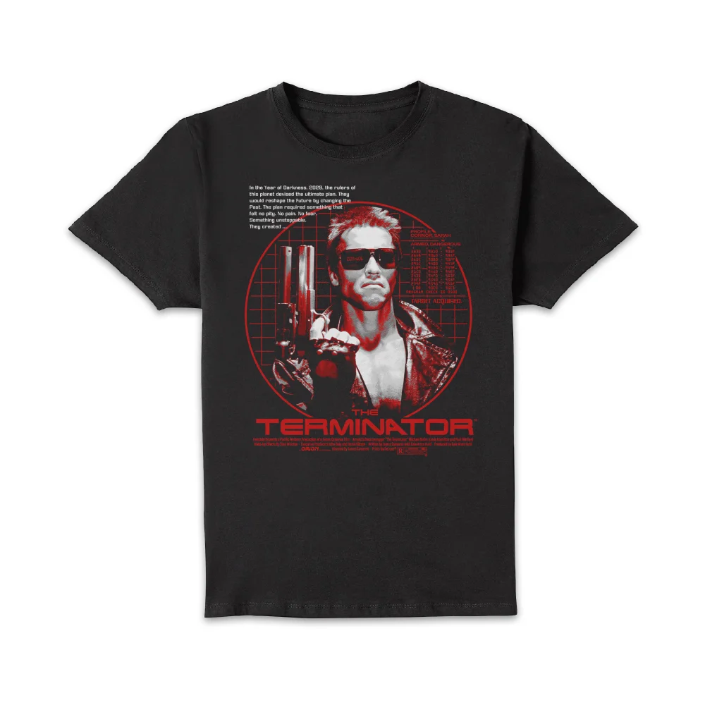 The Terminator Target Acquired Unisex T-Shirt - Black - 5XL Bild 1