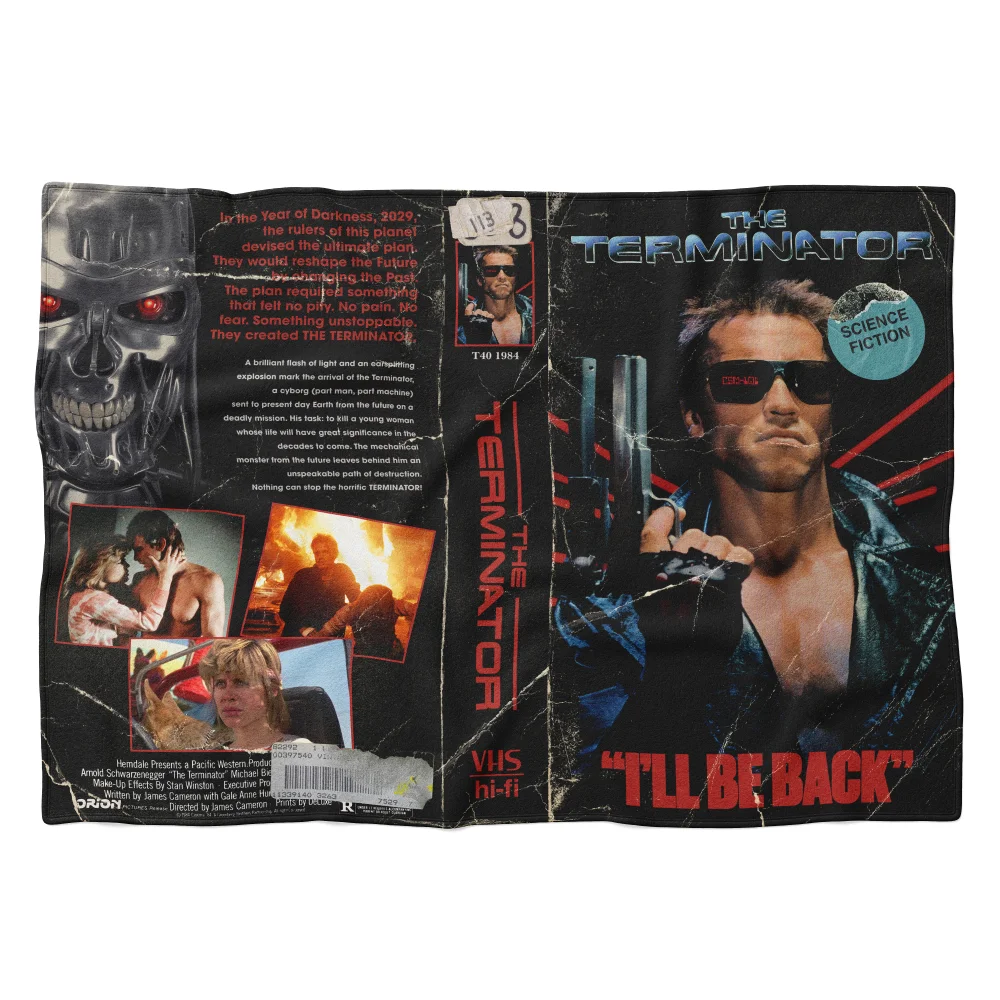 The Terminator VHS Cover Fleece Blanket - L Bild 1