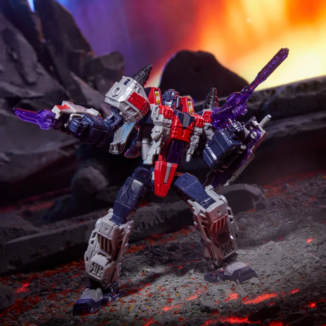Hasbro Transformers Legacy United Voyager Cybertron Universe Starscream 7" Action Figure, 8+