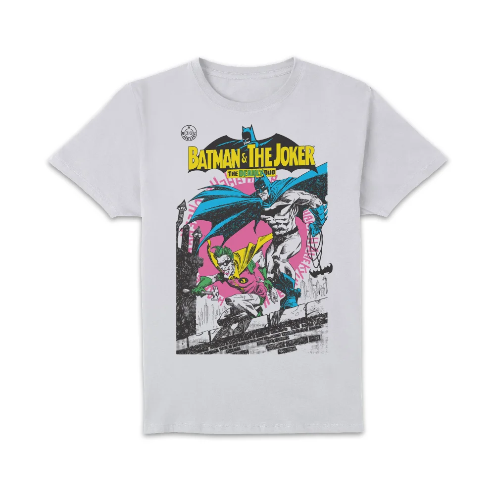 Joker Deadly Duo Unisex T-Shirt - White - XL - Weiß Bild 1