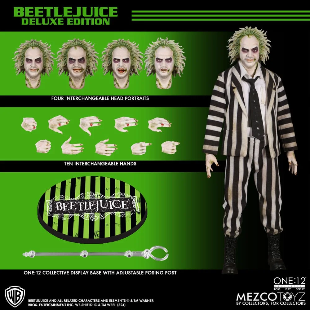 Mezco One:12 Collective Beetlejuice ( 1988 ) Deluxe Edition Action Figure Bild 1