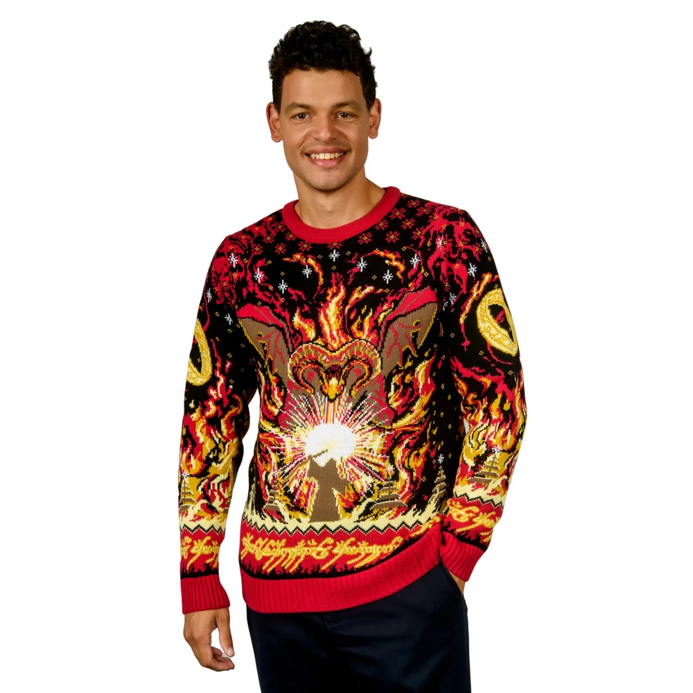 Lord of the Rings Balrog Knitted Christmas Jumper - XXL Bild 1
