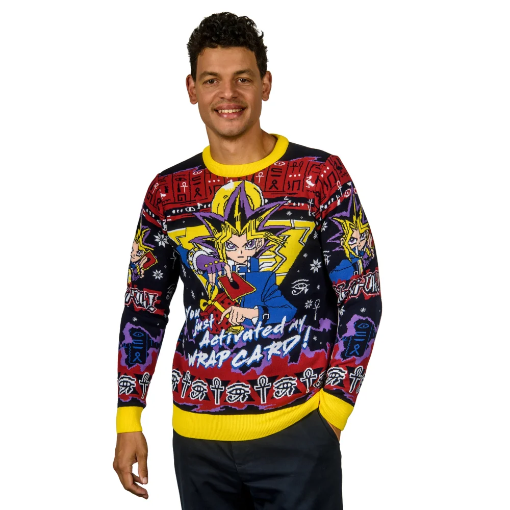 Yu-Gi-Oh! You Just Activated My Wrap Card Knitted Christmas Jumper - 3XL Bild 1