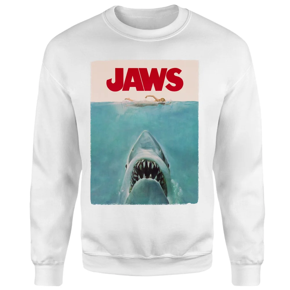 Jaws Classic Poster Sweatshirt - White - XL Bild 1