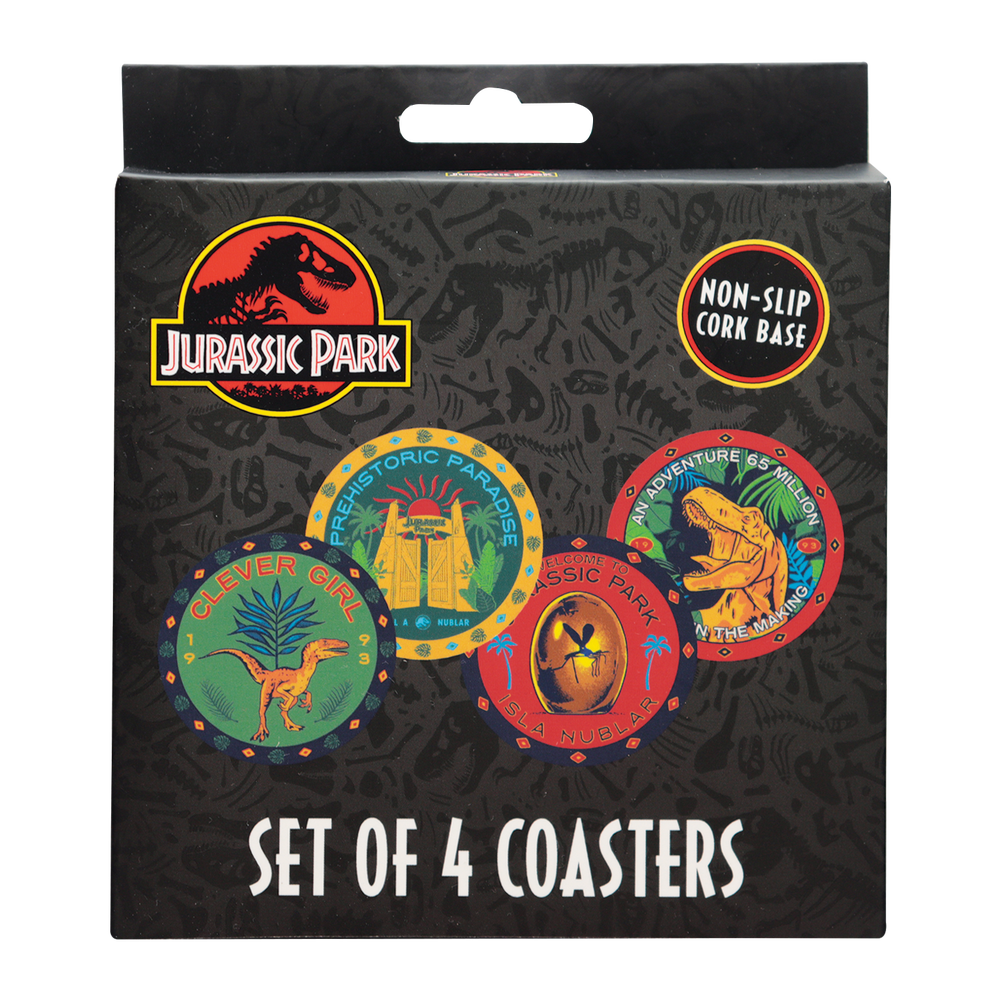 Jurassic Park Printed Drinks Coasters Bild 1