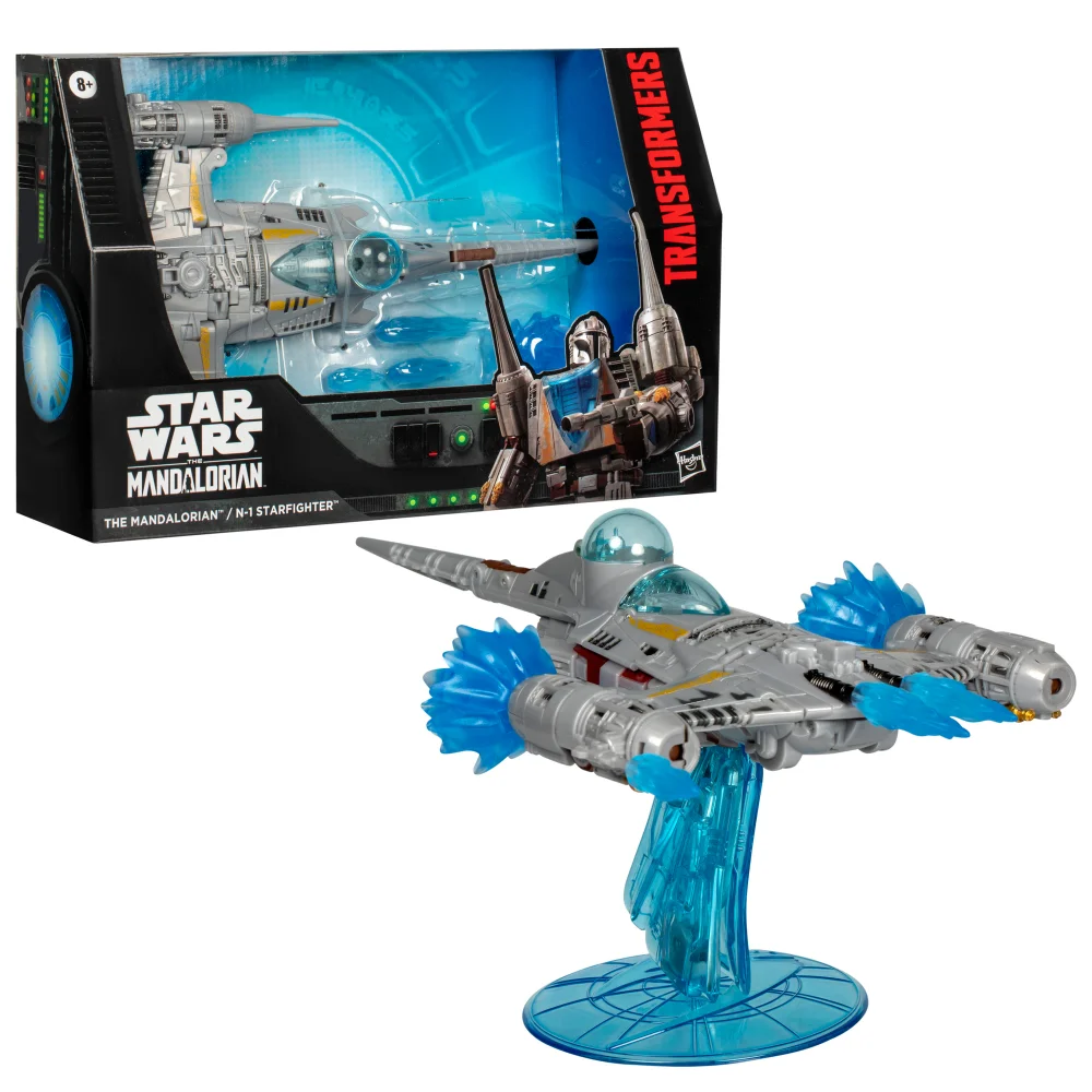 Transformers Collaborative Star Wars: The Mandalorian™ N-1 Starfighter, 7.5” Action Figure, 8+ Bild 1