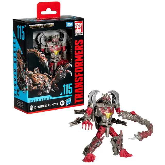Transformers Studio Series Deluxe Class Transformers: Rise of the Beasts 115 Double Punch 4.5” Action Figure, 8+
