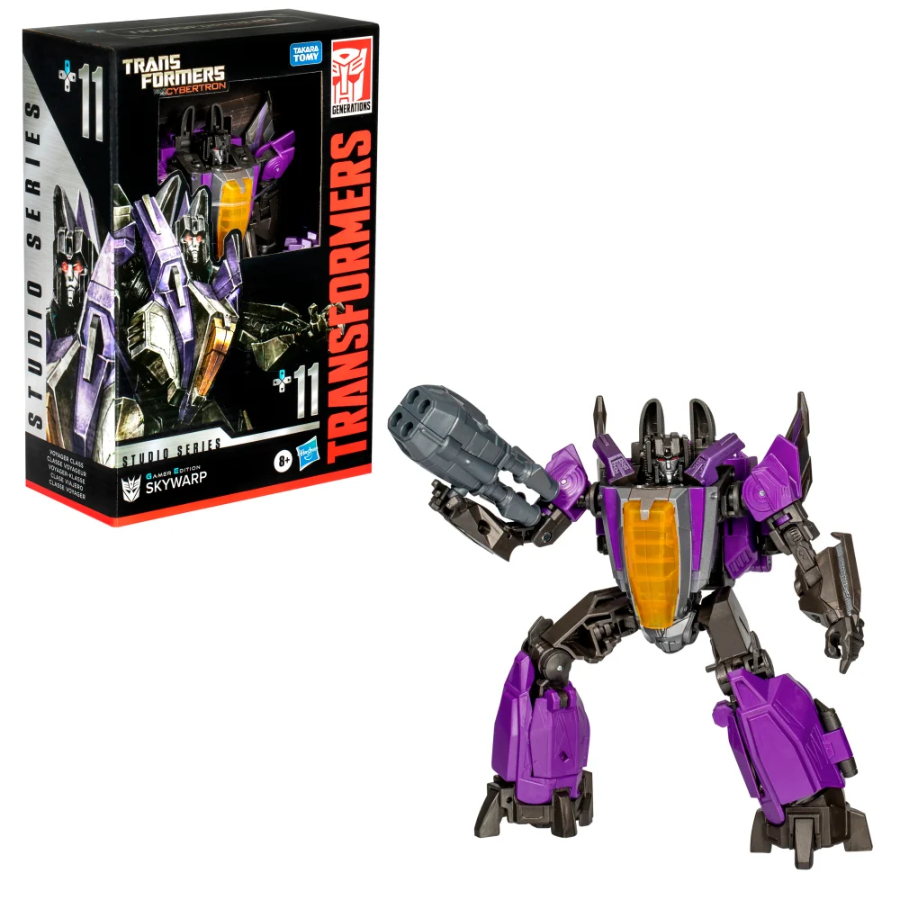 Transformers Studio Series Voyager Class Transformers: War for Cybertron 11 Gamer Edition Skywarp 6.5” Action Figure, 8+ Bild 1