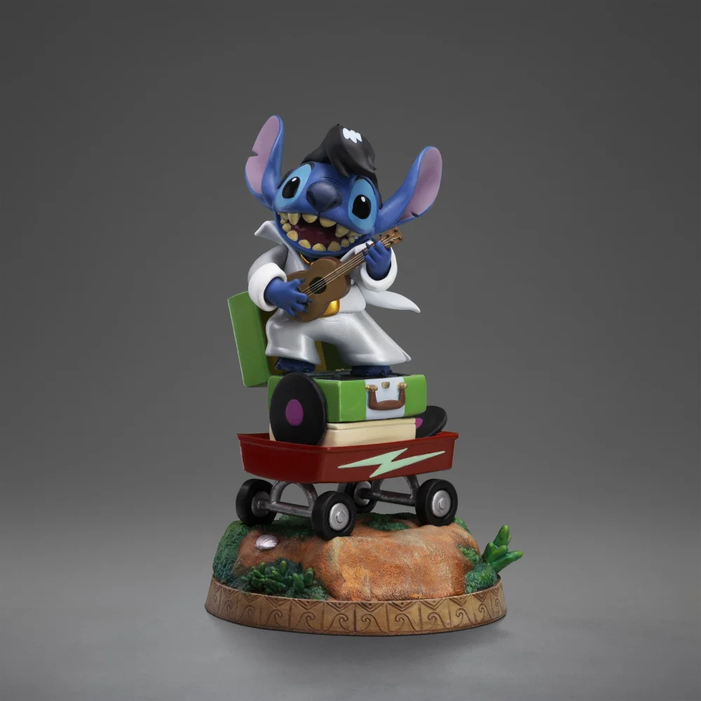 Iron Studios Disney Classics Stitch King of Rock Art Scale 1/10 Statue Bild 1