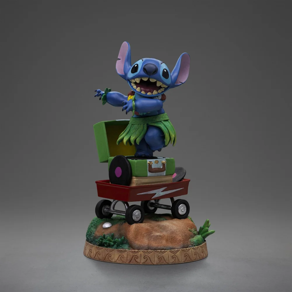 Iron Studios Disney Classics Stitch Hula Art Scale 1/10 Statue Bild 1