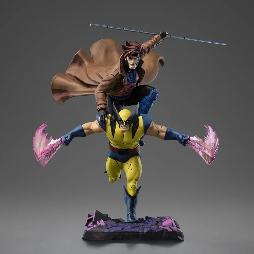 Iron Studios X-Men 97 Gambit & Wolverine Deluxe Art Scale 1/10 Statue Bild 1