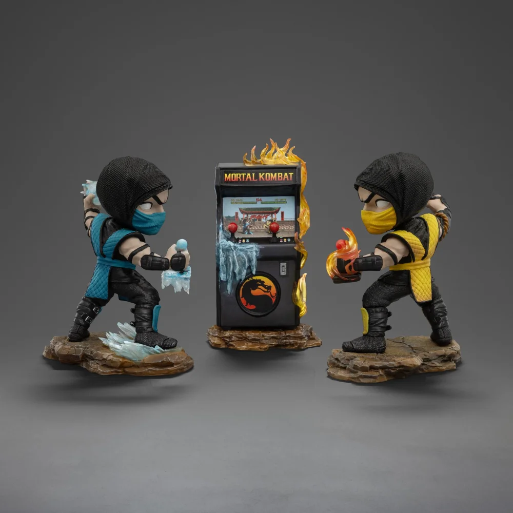 Iron Studios Mortal Kombat Scorpion vs Subzero Arcade Set MiniCo Figure Bild 1